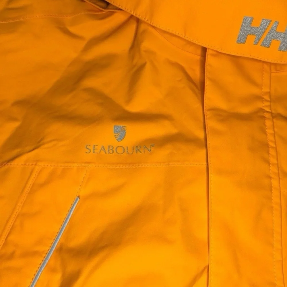 Helly Hansen seabourn men’s Size XL Orange , polar shield Performance Jacket - Picture 2 of 15